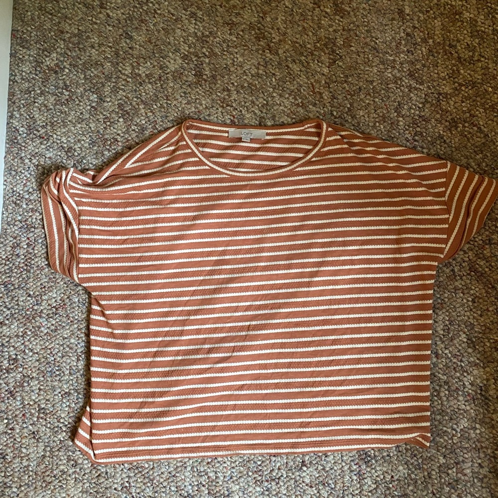 Loft XL striped shirt worn once